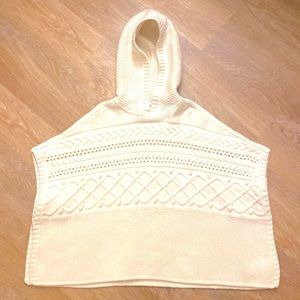 Gap kids cable knit sweater poncho size M/8-9